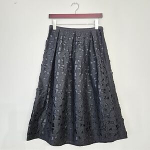 Vintage Talbots Pure Silk Cutout Lace Skirt 6 NWT